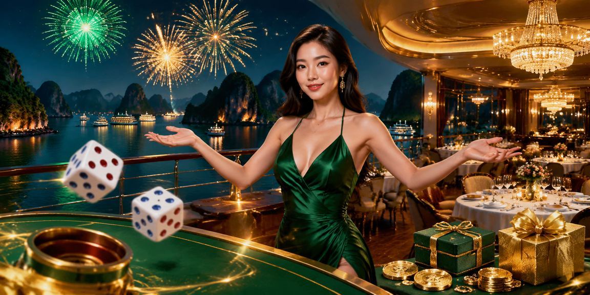 Trò chơi tài xỉu xúc xắc và không khí lễ hội cá cược tại vịnh Hạ Long Việt Nam