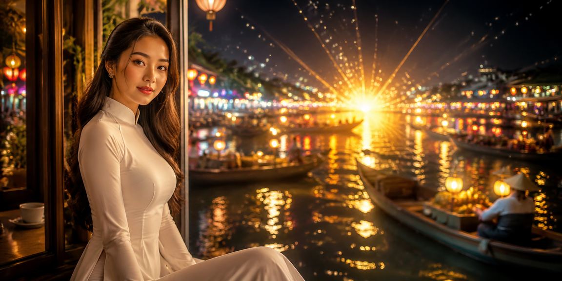 Không khí giải trí và xổ số sôi động tại Nha Trang với áo dài truyền thống Việt Nam